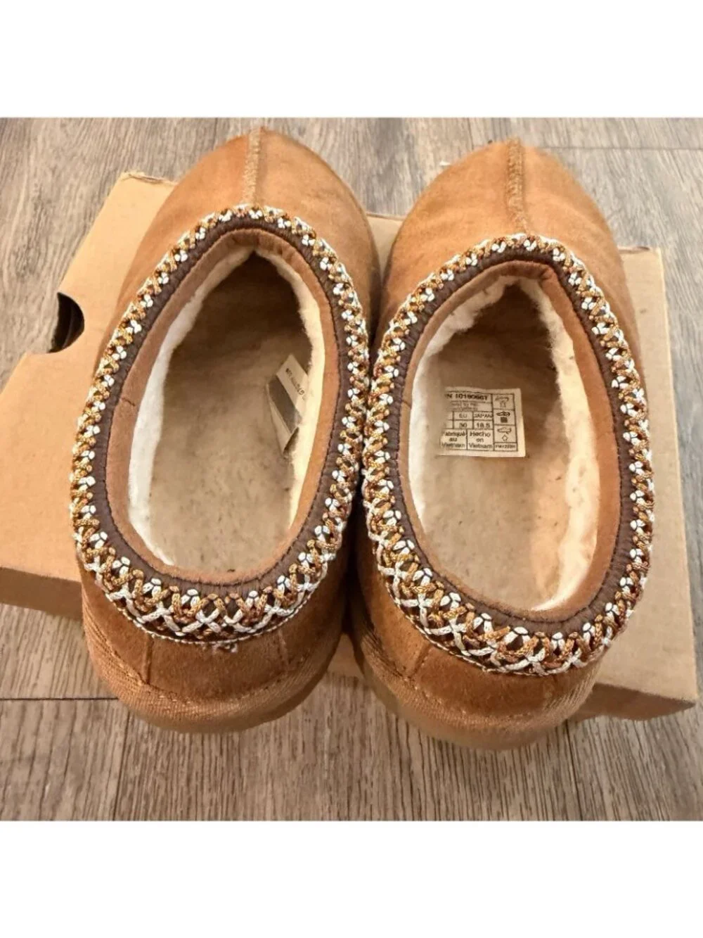 UGG Toddlers Tasman II Slip On Chestnut Slippers 1019066T Size 12